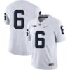 Penn State Nittany Lions NO NAME Jersey #6 Football NCAA Jerseys White