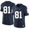 Penn State Nittany Lions NO NAME Jersey #81 Football NCAA Jerseys Dark Blue
