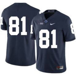 Penn State Nittany Lions NO NAME Jersey #81 Football NCAA Jerseys Dark Blue