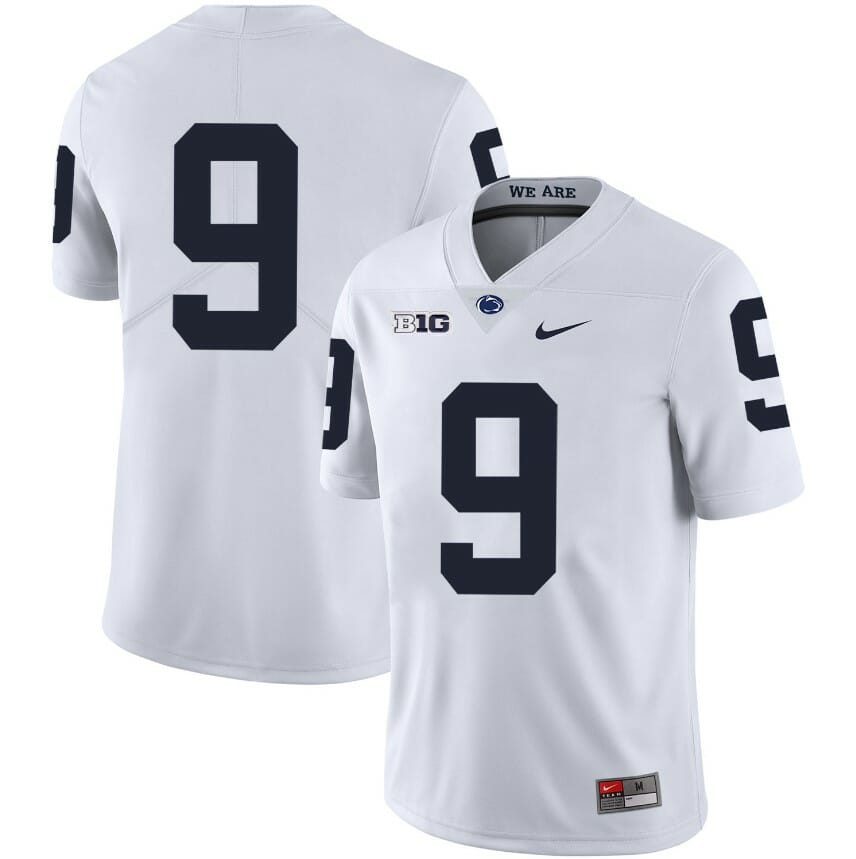 Penn State Nittany Lions NO NAME Jersey #9 Football NCAA Jerseys White
