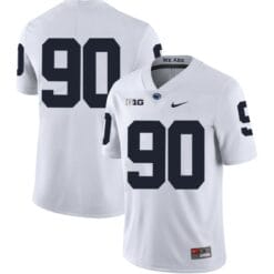 Penn State Nittany Lions NO NAME Jersey #90 Football NCAA Jerseys White