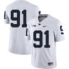 Penn State Nittany Lions NO NAME Jersey #91 Football NCAA Jerseys White