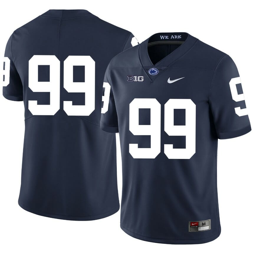 Penn State Nittany Lions NO NAME Jersey #99 Football NCAA Jerseys Dark Blue