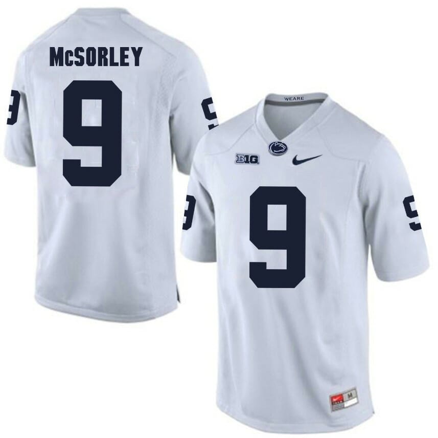 Penn State Nittany Lions Trace McSorley Jersey #9 Football NCAA Jerseys White