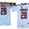 South Carolina Gamecocks #28 Mike Davis 2013 White Jersey