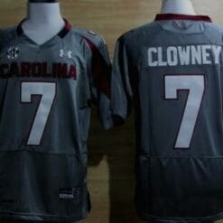 South Carolina Gamecocks #7 Jadeveon Clowney Gray Jersey