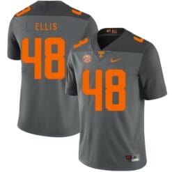 Tennessee Volunteers Alex Ellis #48 Jersey Football NCAA Jerseys Grey