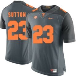 Tennessee Volunteers Cameron Sutton Jersey #23 Football NCAA Jerseys Grey