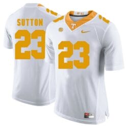 Tennessee Volunteers Cameron Sutton Jersey #23 Football NCAA Jerseys White Orange
