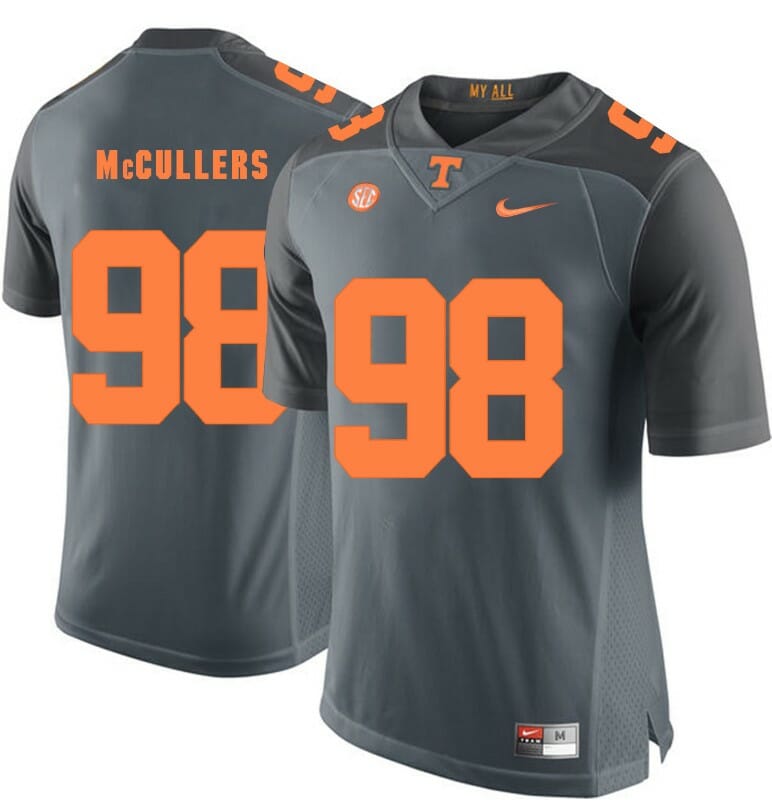 Tennessee Volunteers Daniel McCullers Jersey #98 Football NCAA Jerseys Gray