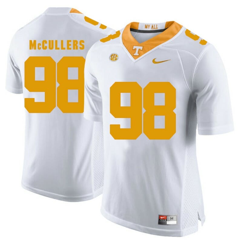 Tennessee Volunteers Daniel McCullers Jersey #98 Football NCAA Jerseys White
