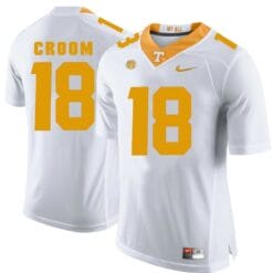 Tennessee Volunteers Jason Croom Jersey #18 Football NCAA Jerseys White Orange