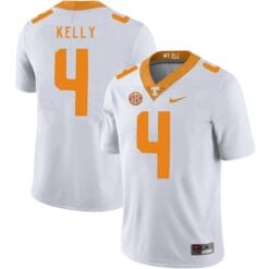 Tennessee Volunteers John Kelly Jersey #4 Football NCAA Jerseys White