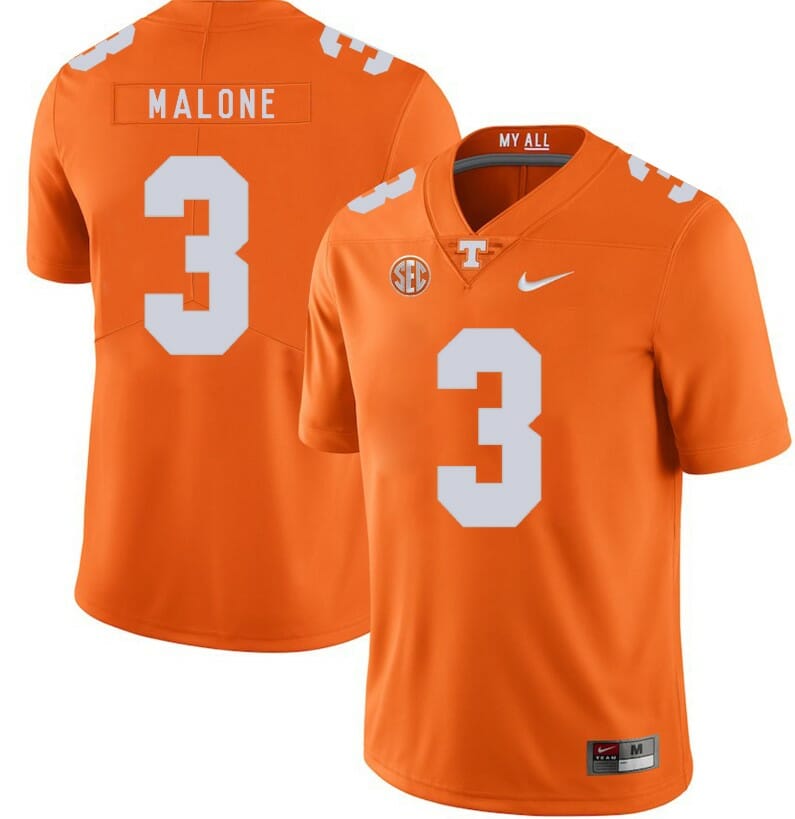Tennessee Volunteers Josh Malone Jersey #3 Football NCAA Jerseys Orange