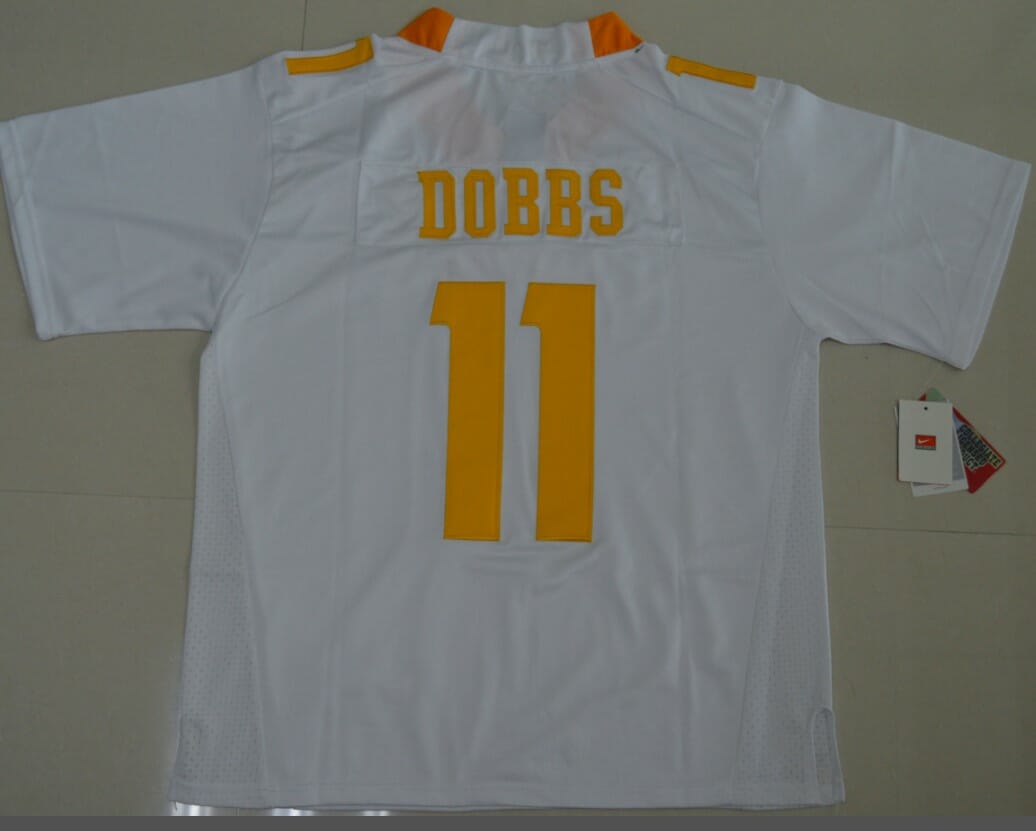 Tennessee Volunteers Joshua Dobbs Jersey #11 Football NCAA Jerseys White - Image 2