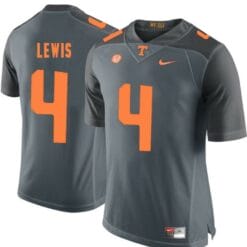 Tennessee Volunteers Latroy Lewis Jersey #4 Football SEC NCAA Jerseys Gray