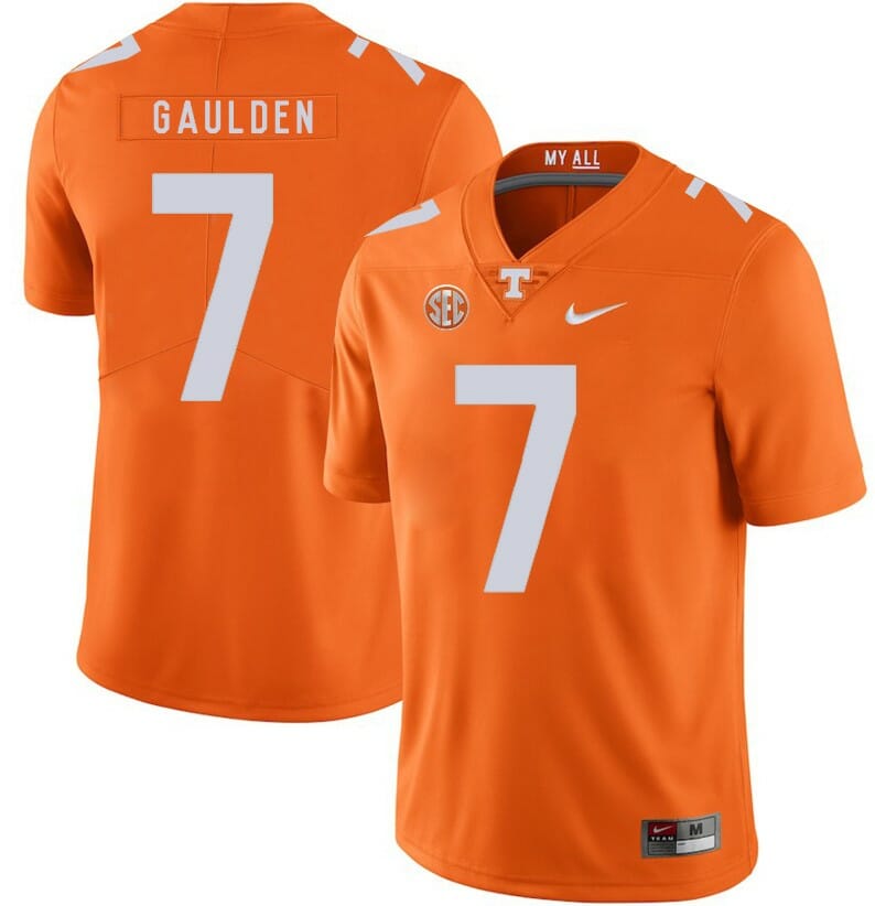 Tennessee Volunteers Rashaan Gaulden Jersey #7 Football NCAA Jerseys Orange