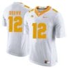 Tennessee Volunteers Sean Brown Jersey #12 Football NCAA Jerseys White