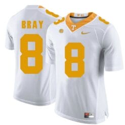 Tennessee Volunteers Tyler Bray Jersey #8 Football NCAA Jerseys White