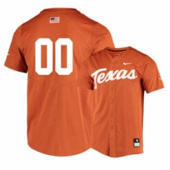 Texas Longhorns Elite Orange Custom Name Number Baseball Jersey