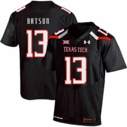 Texas Tech #13 Cameron Batson NCAA College Football Jersey Black