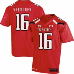 Texas Tech #16 Nic Shimonek NCAA College Football Jersey Red