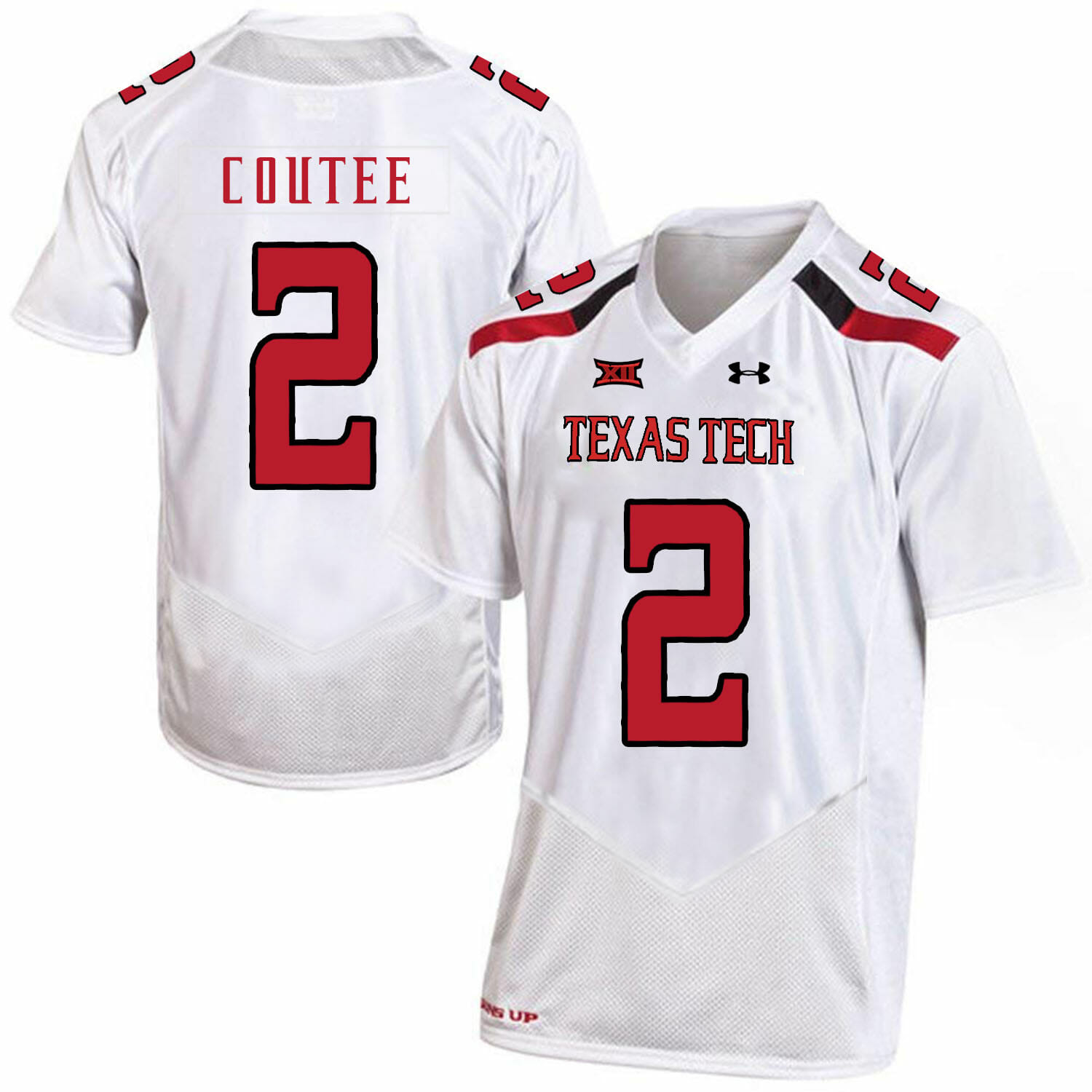 Texas Tech #2 Keke Coutee NCAA College Football Jersey White