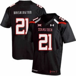 Texas Tech #21 DeAndre Washington NCAA College Football Jersey Black
