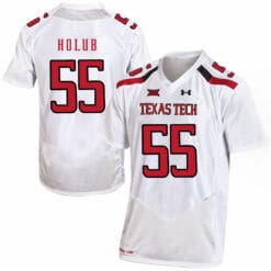 Texas Tech #55 EJ Holub NCAA College Football Jersey White