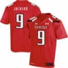 Texas Tech #9 Burning Jackson NCAA College Football Jersey Red