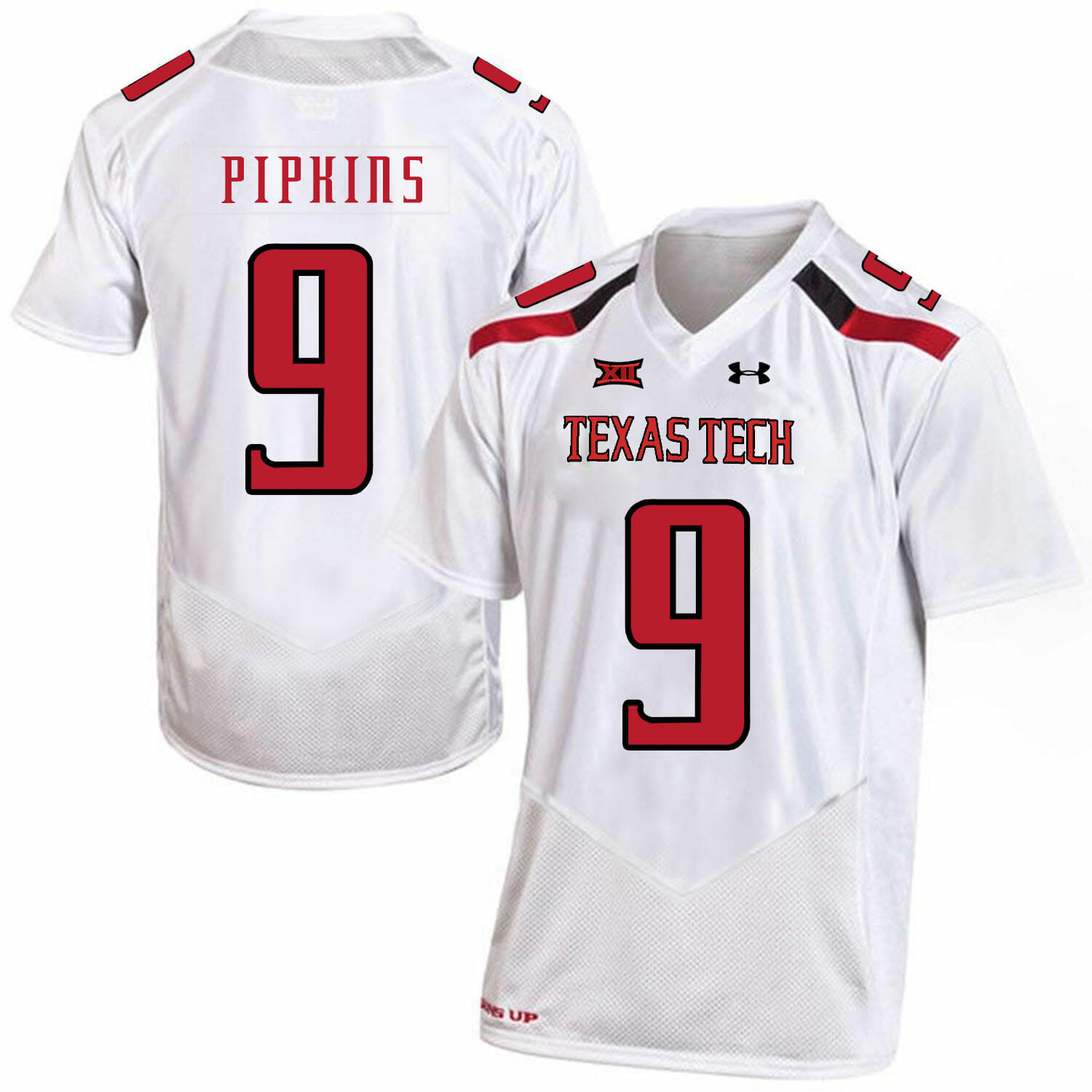 Texas Tech #9 Ondre Pipkins NCAA College Football Jersey White