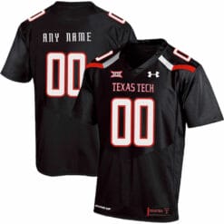 Texas Tech Custom Football Jersey Name and Number NCAA College Black