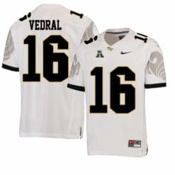 UCF Knights #16 Noah Vedral NCAA College Football Jersey White