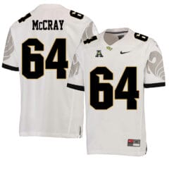 UCF Knights #64 Justin McCray NCAA College Football Jersey White