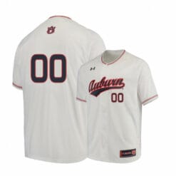 Under Armour Auburn Tigers White Custom Baseball Jersey
