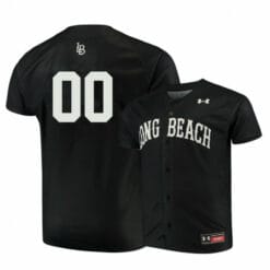 Under Armour Long Beach State Dirtbags Black Custom Baseball Jersey