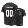 Under Armour Texas Tech Red Raiders Black Custom Baseball Jersey
