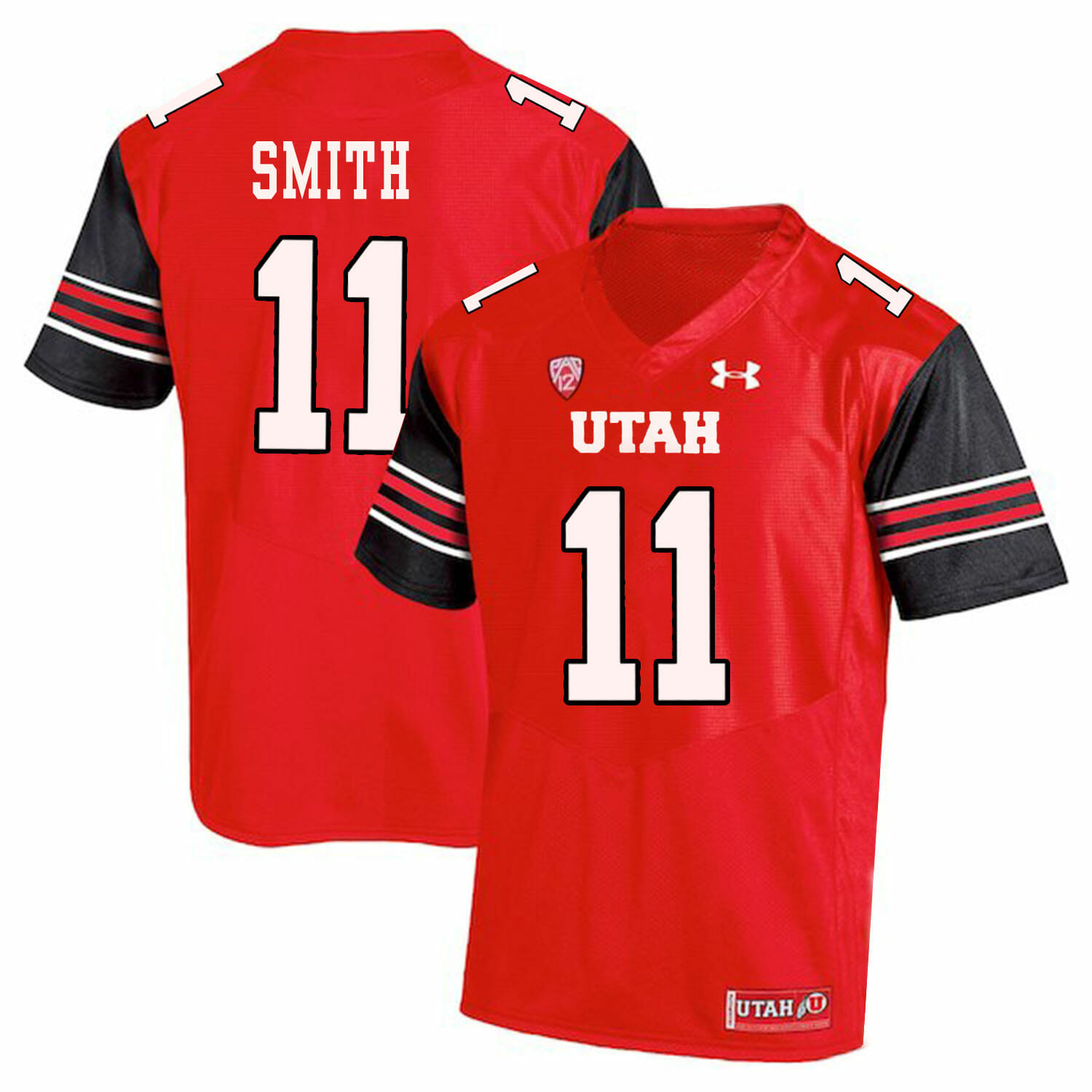 Utah Utes #11 Alex Smith NCAA College Football Jersey Red