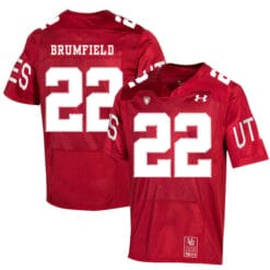 Utah Utes #22 Devin Brumfield NCAA College Football Jersey Red