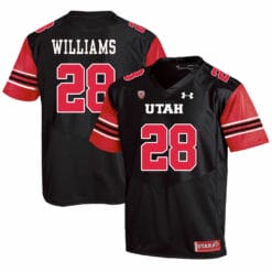 Utah Utes #28 Joe Williams NCAA College Football Jersey Black