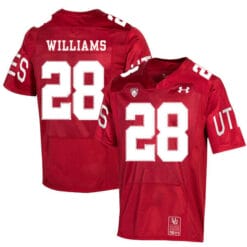 Utah Utes #28 Joe Williams NCAA College Football Jersey Red