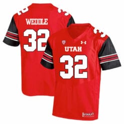 Utah Utes #32 Eric Weddle NCAA College Football Jersey Red