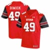 Utah Utes #49 Hunter Dimick NCAA College Football Jersey