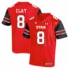 Utah Utes #8 Kaelin Clay NCAA College Football Jersey