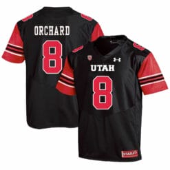 Utah Utes #8 Nate Orchard NCAA College Football Jersey Black
