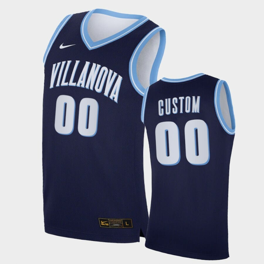 Villanova Wildcats Custom Name Number Navy Replica College Basketball Jersey