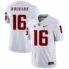 Washington State Cougars #16 Aaron Angelos NCAA Football Jersey White