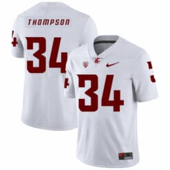 Washington State Cougars #34 Jalen Thompson NCAA Football Jersey White
