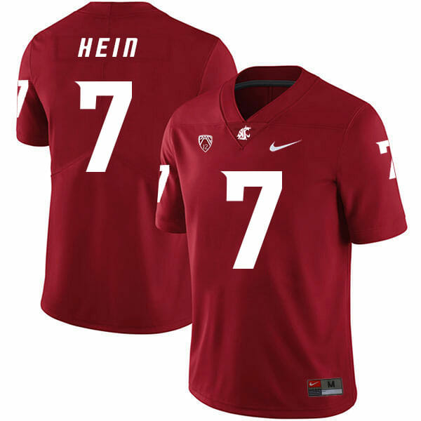 Washington State Cougars #7 Mel Hein Football Jersey Red