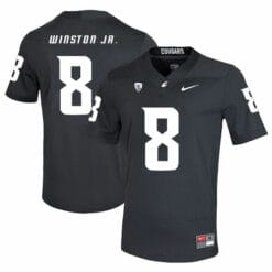 Washington State Cougars #8 Easop Winston Jr. Football Jersey Black